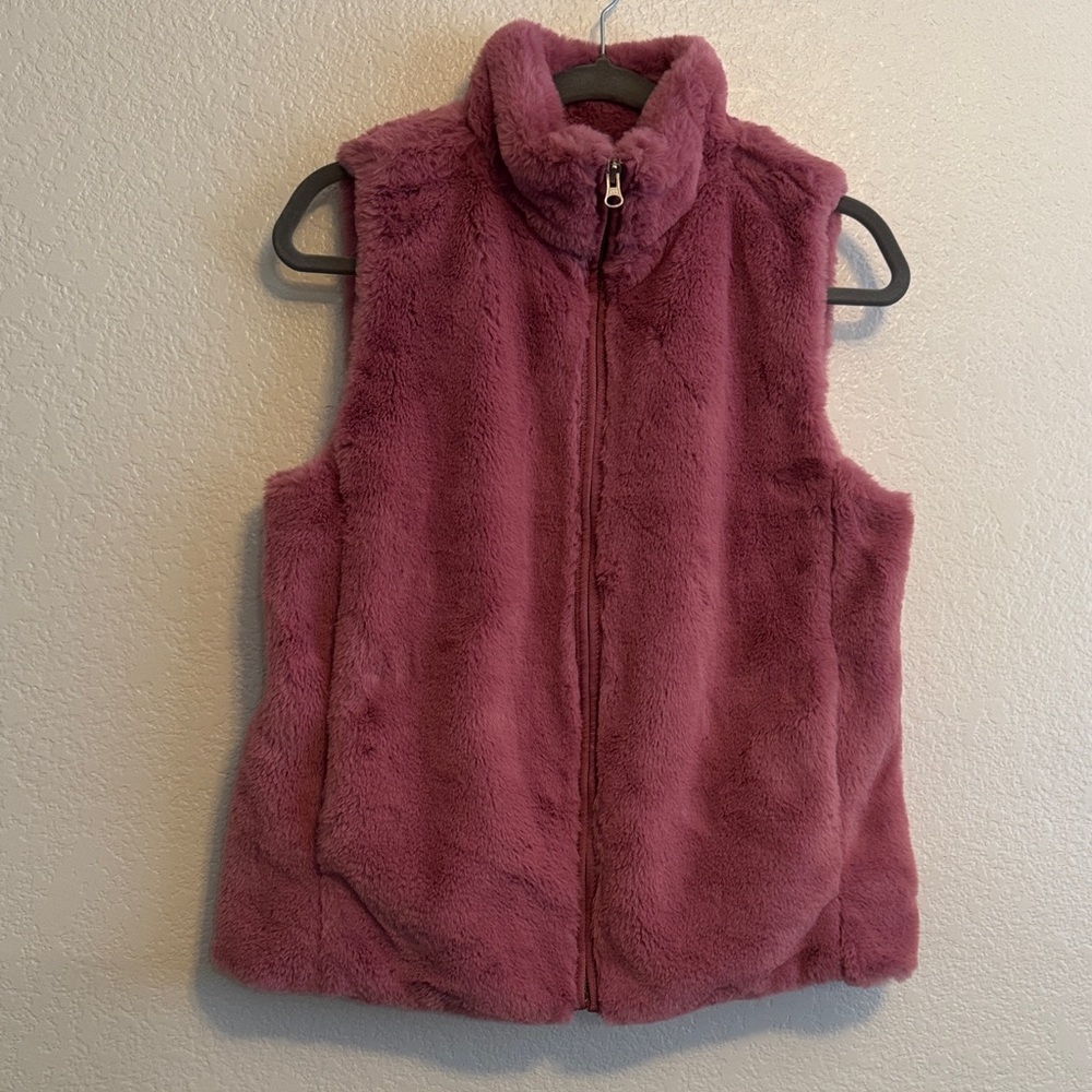 Plush Pink Sleeveless Vest Size S